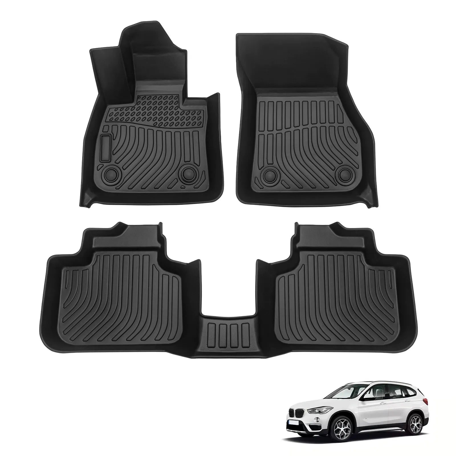 Custom TPE All-Weather Floor Mats for 2016-2022 BMW X1