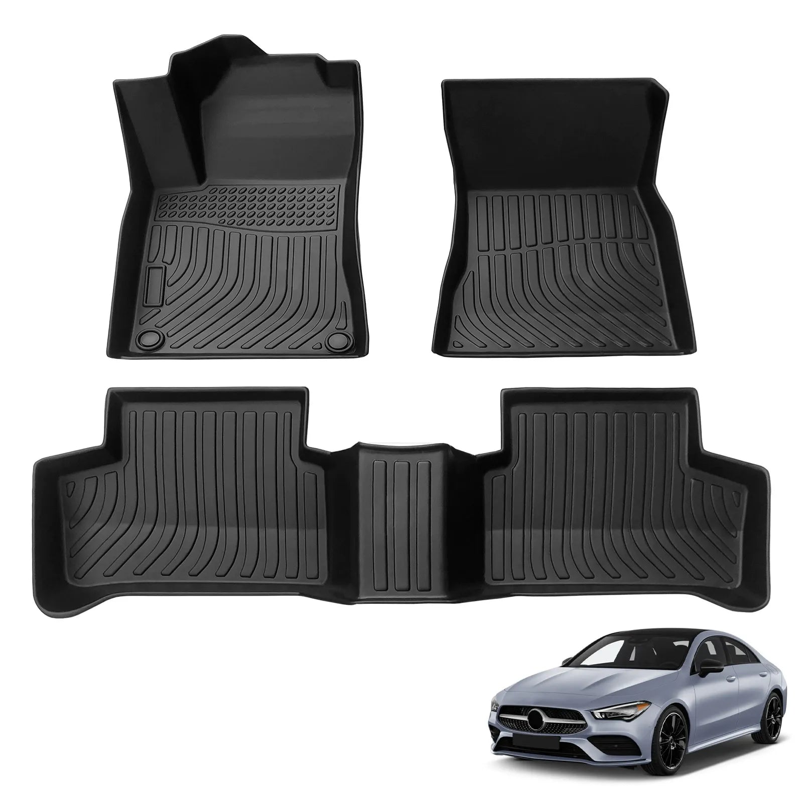 Custom TPE All-Weather Floor Mats for 2021-2025 Mercedes-Benz GLA
