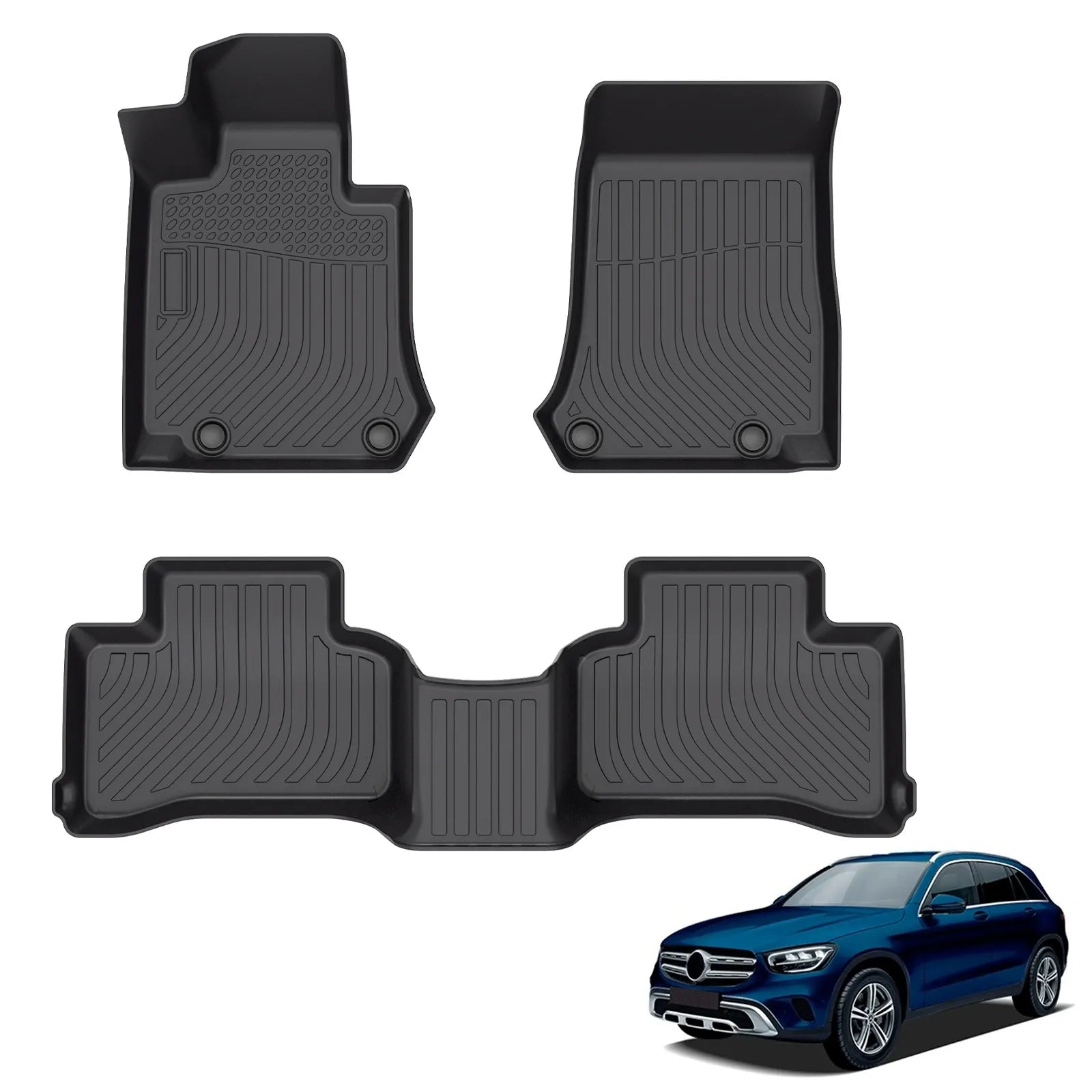 Custom TPE All-Weather Floor Mats for 2016-2022 Mercedes-Benz GLC