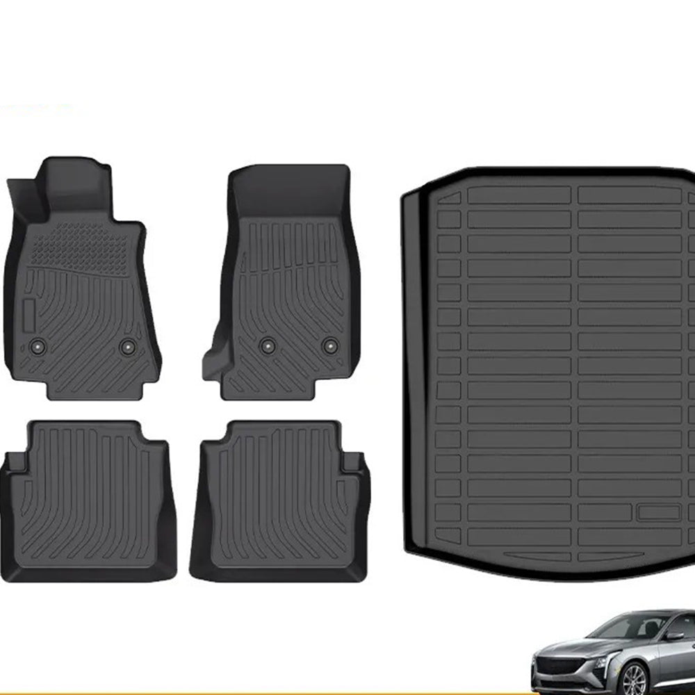 Custom TPE All-Weather Floor Mats for 2020-2025 Cadillac CT5