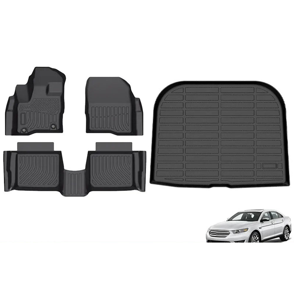 Custom TPE All-Weather Floor Mats for 2010-2019 Ford Taurus