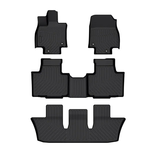 for 2024-2025 Toyota Grand Highlander 7 Seats TPE Car Floor Mats