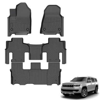 for 2022-2025 Jeep Wagoneer 8 Seater & 8 L Seater TPE Car Floor Mats