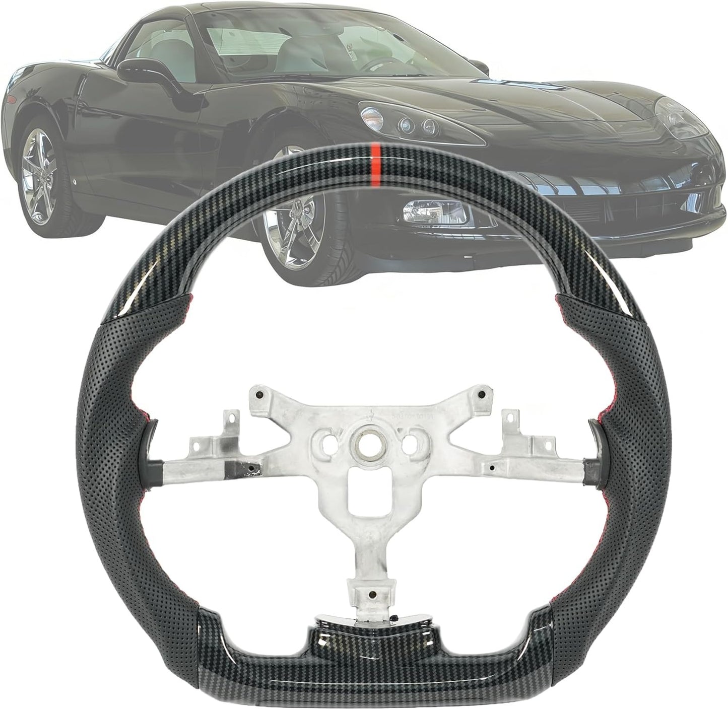 Steering Wheel for 2006-2011 Chevrolet Corvette C6 Base/Convertible/Z06/ZR1/Grand Sport
