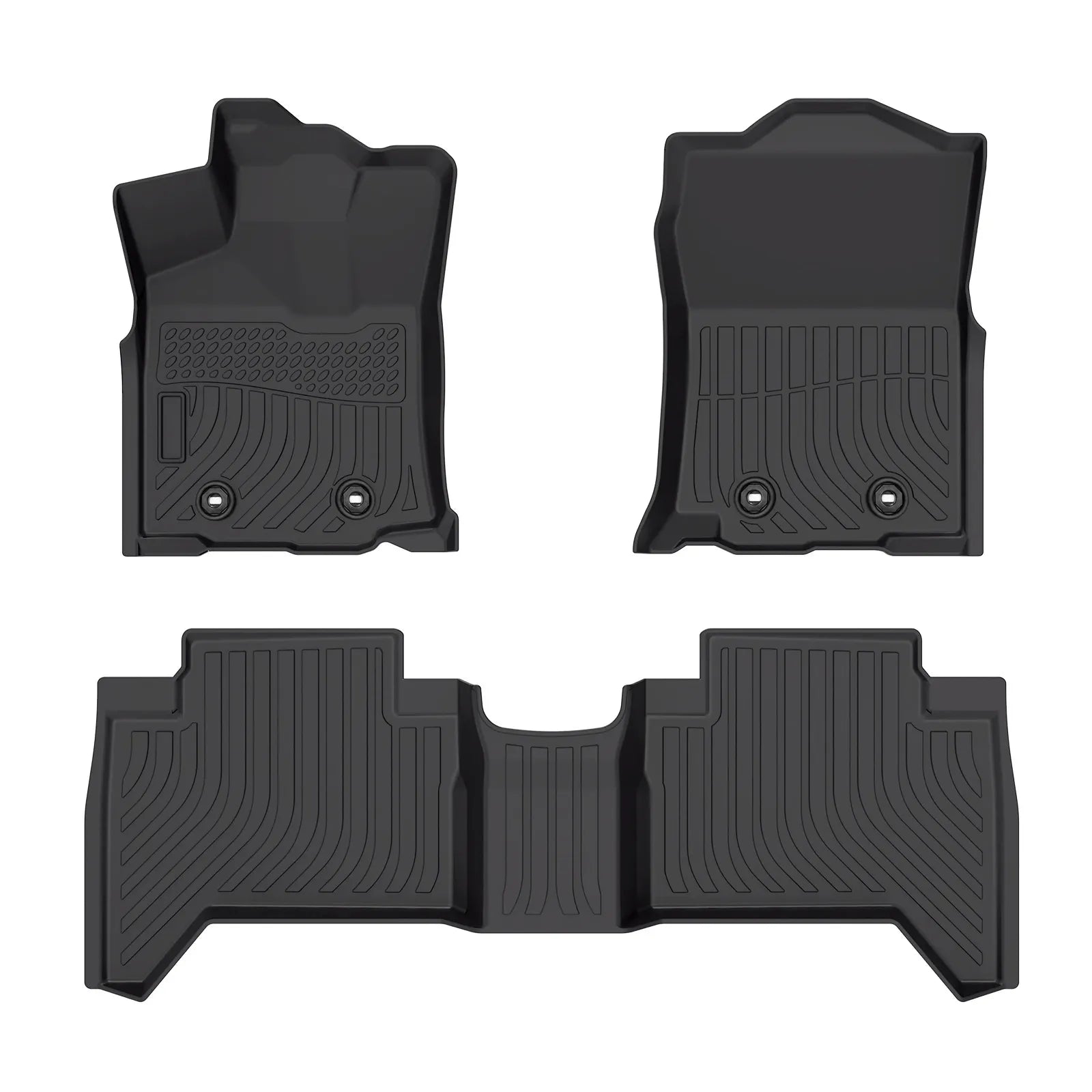 Custom TPE All-Weather Floor Mats for 2018-2023 Toyota Tacoma Double Cab
