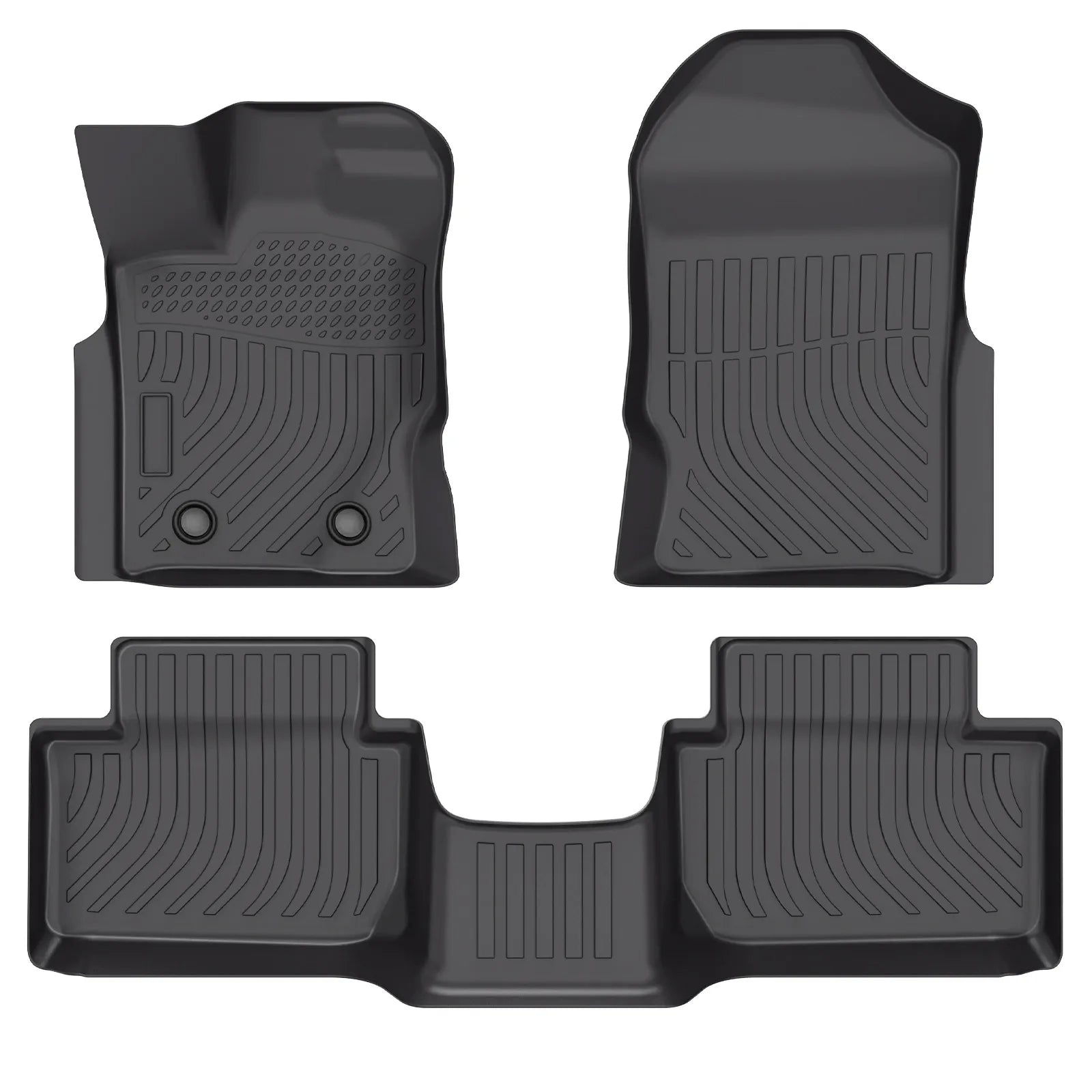 Custom TPE All-Weather Floor Mats for 2021 Ford Ranger Cabina y Media (Extended Cab)
