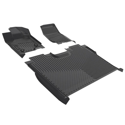 for 2015-2025 Ford F-150 Supercrew & Lighting TPE Car Floor Mats