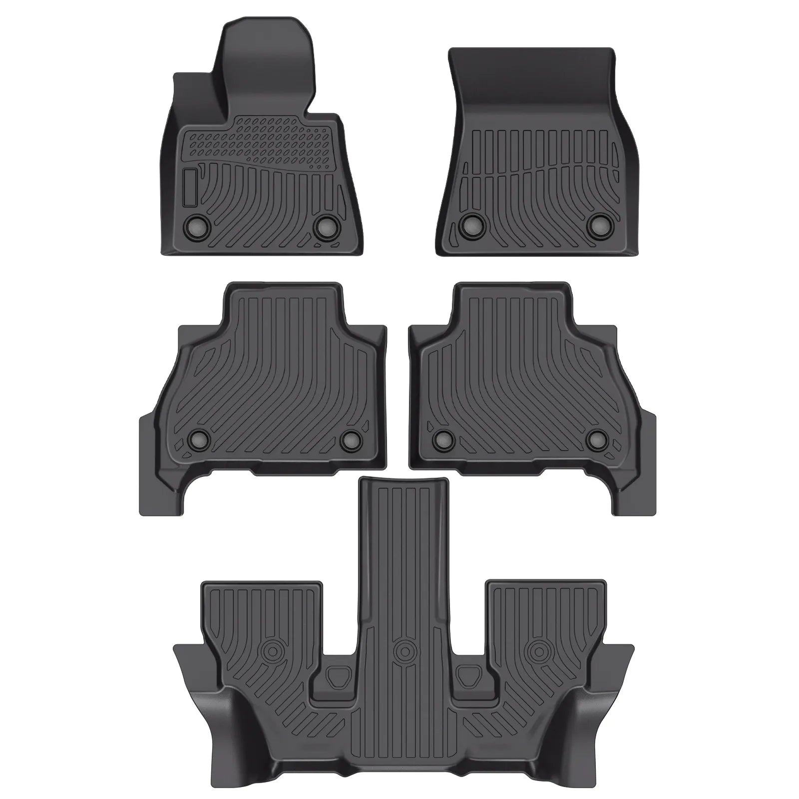 Custom TPE All-Weather Floor Mats for 2019-2024 BMW X7 (6 Seats)