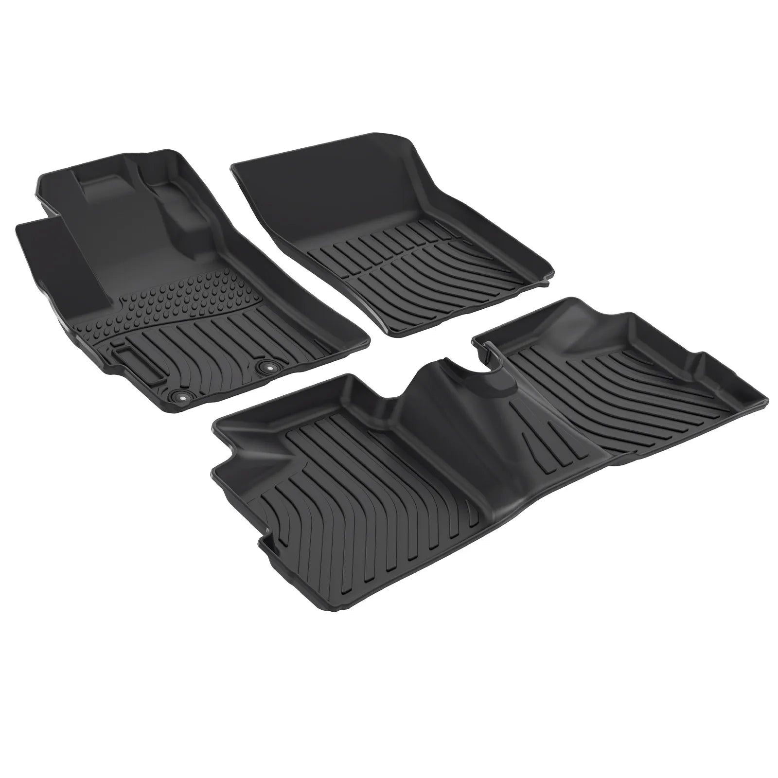 Custom TPE All-Weather Floor Mats for 2014-2019 Mitsubishi Mirage Hatchback