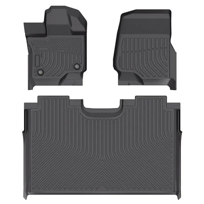 for 2015-2025 Ford F-150 Supercrew & Lighting TPE Car Floor Mats