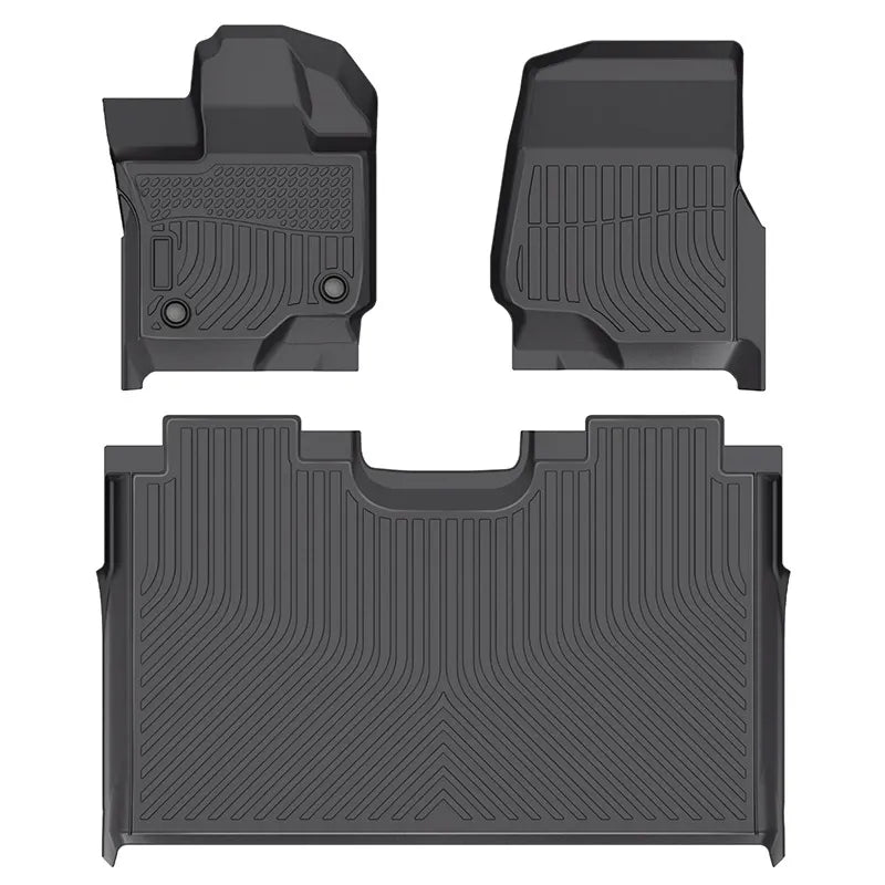 Custom TPE All-Weather Floor Mats for 2015-2025 Ford F-150 SuperCrew & Lightning