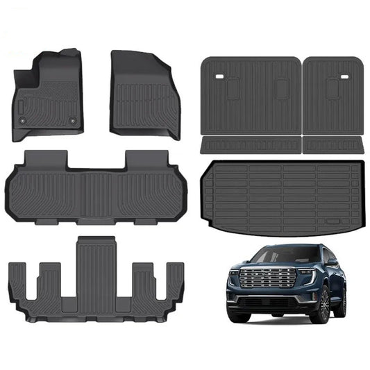 for 2024-2025 GMC Acadia & Acadia Denali Bucket TPE Car Floor Mats