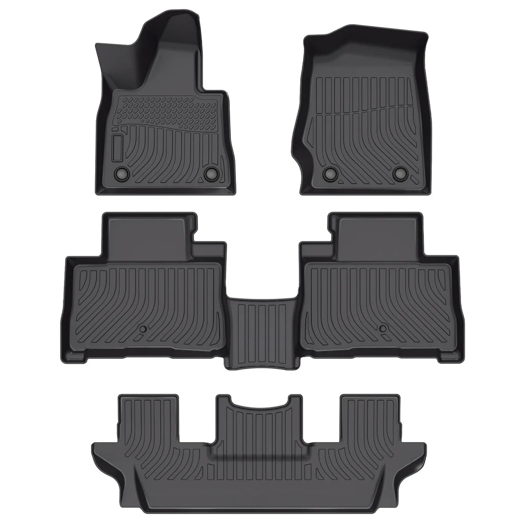 for 2020-2025 Lincoln Aviator 6 Seats TPE Car Floor Mats