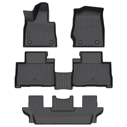 for 2020-2025 Lincoln Aviator 6 Seats TPE Car Floor Mats