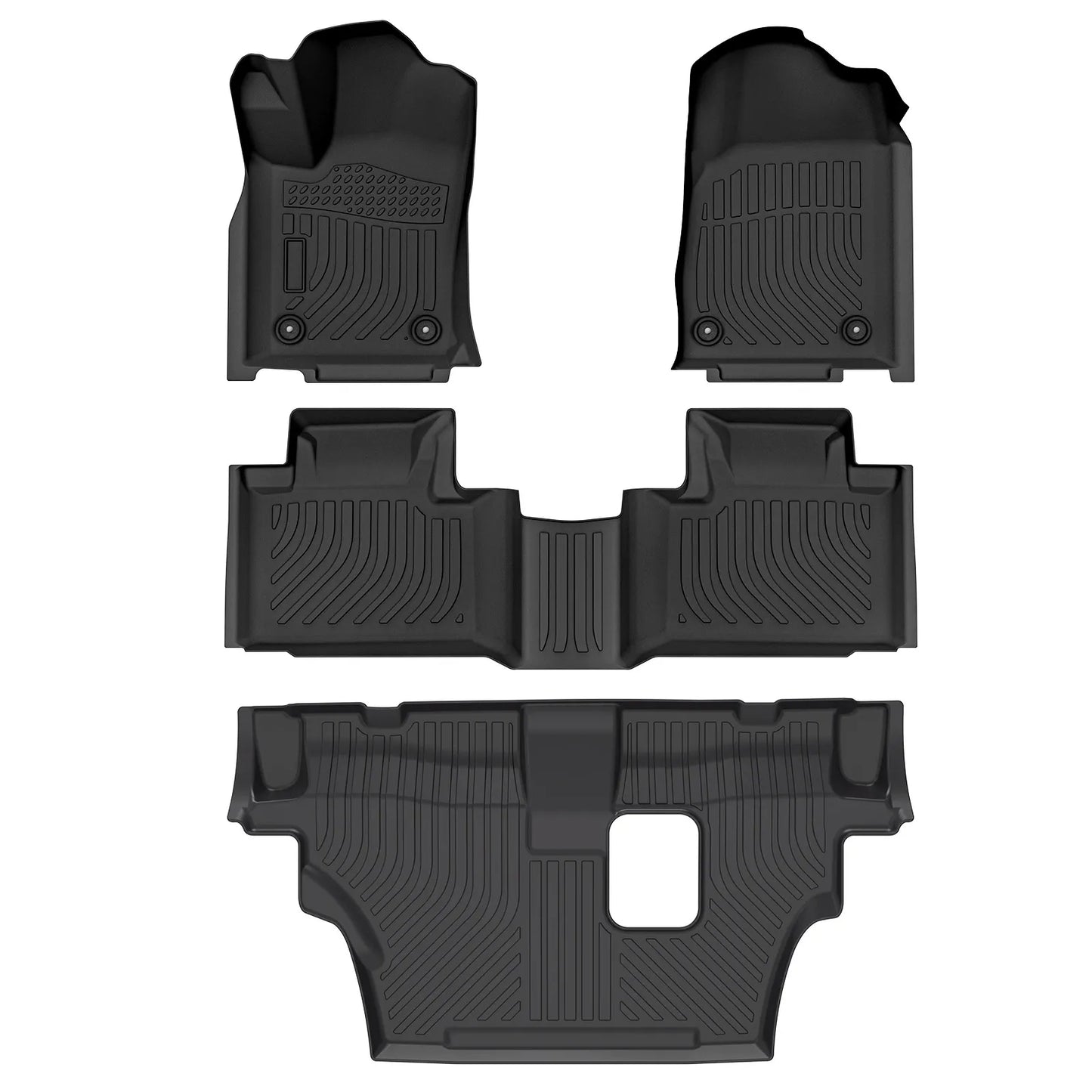 for 2016-2024 Dodge Durango 7-Passenger Bench TPE Car Floor Mats