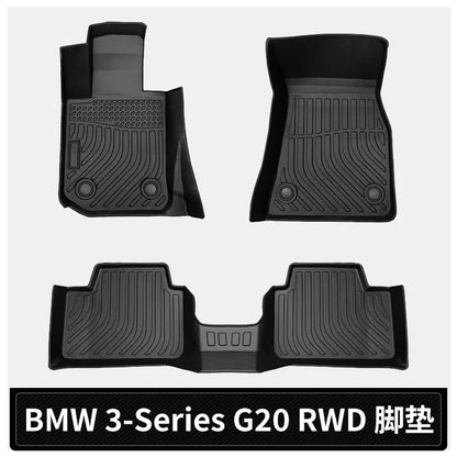 for 2019-2024 BMW 3-Series G20 RWD TPE Car Floor Mats