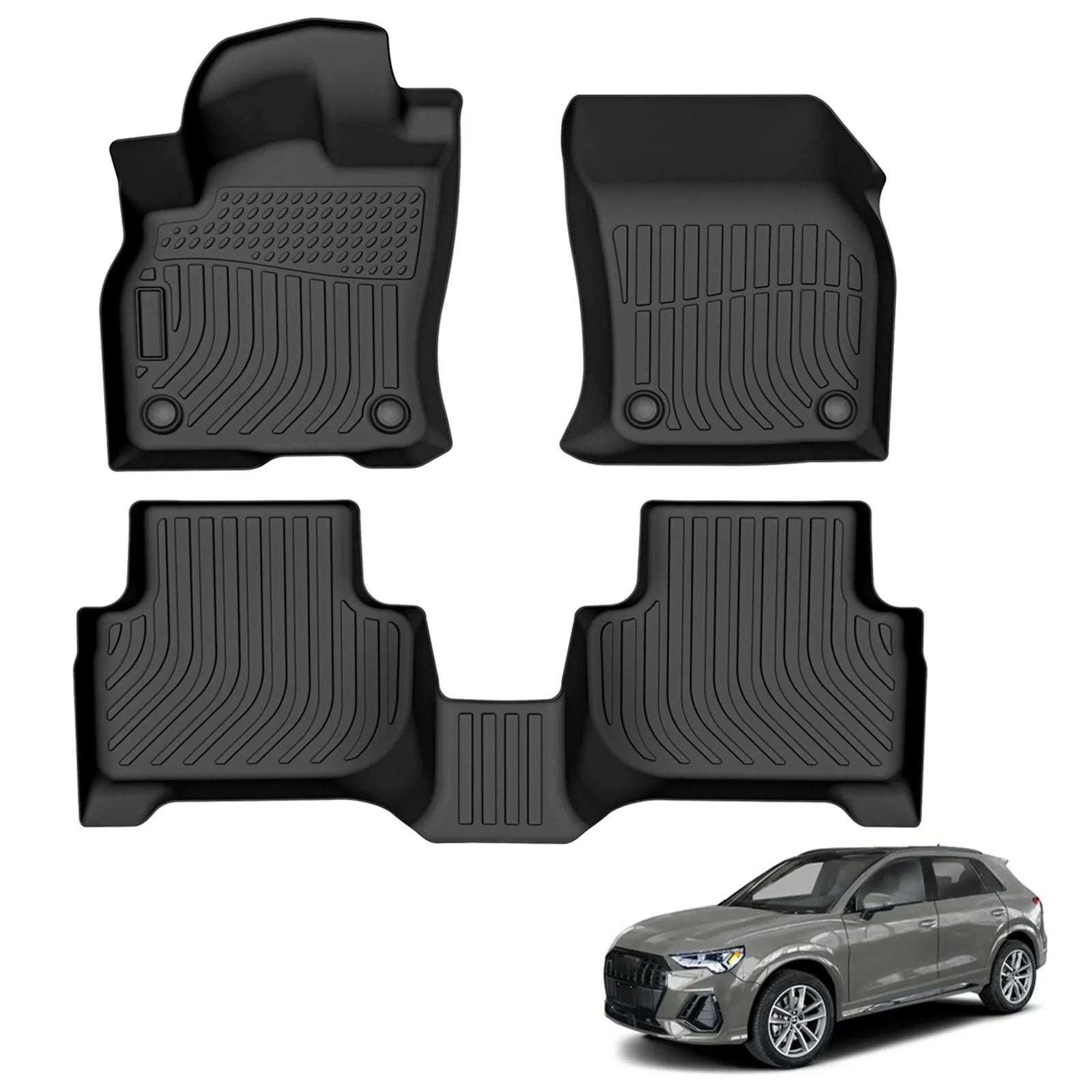 Custom Fit TPE All-Weather Floor Mats for 2019-2025 Audi Q3