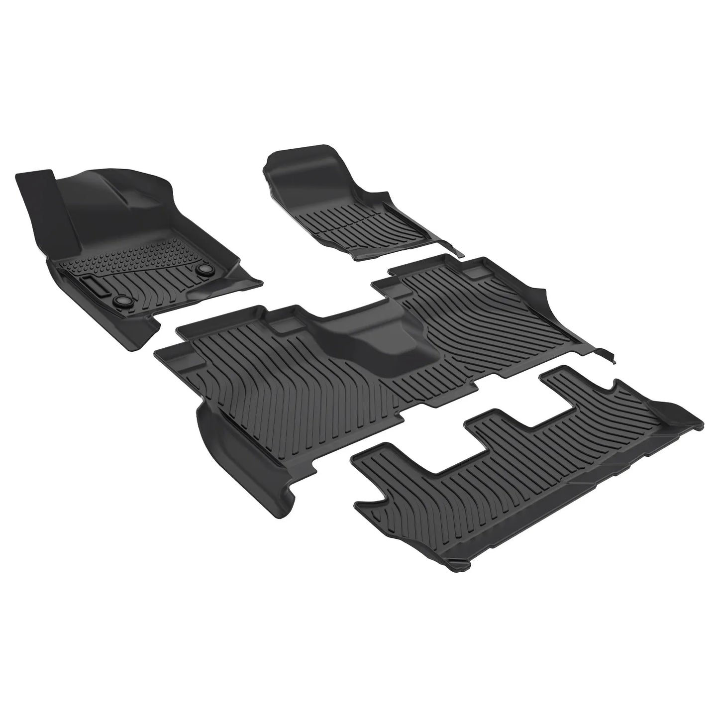 for 2021-2024 Ford Expedition Max Bench Seating TPE Car Floor Mats