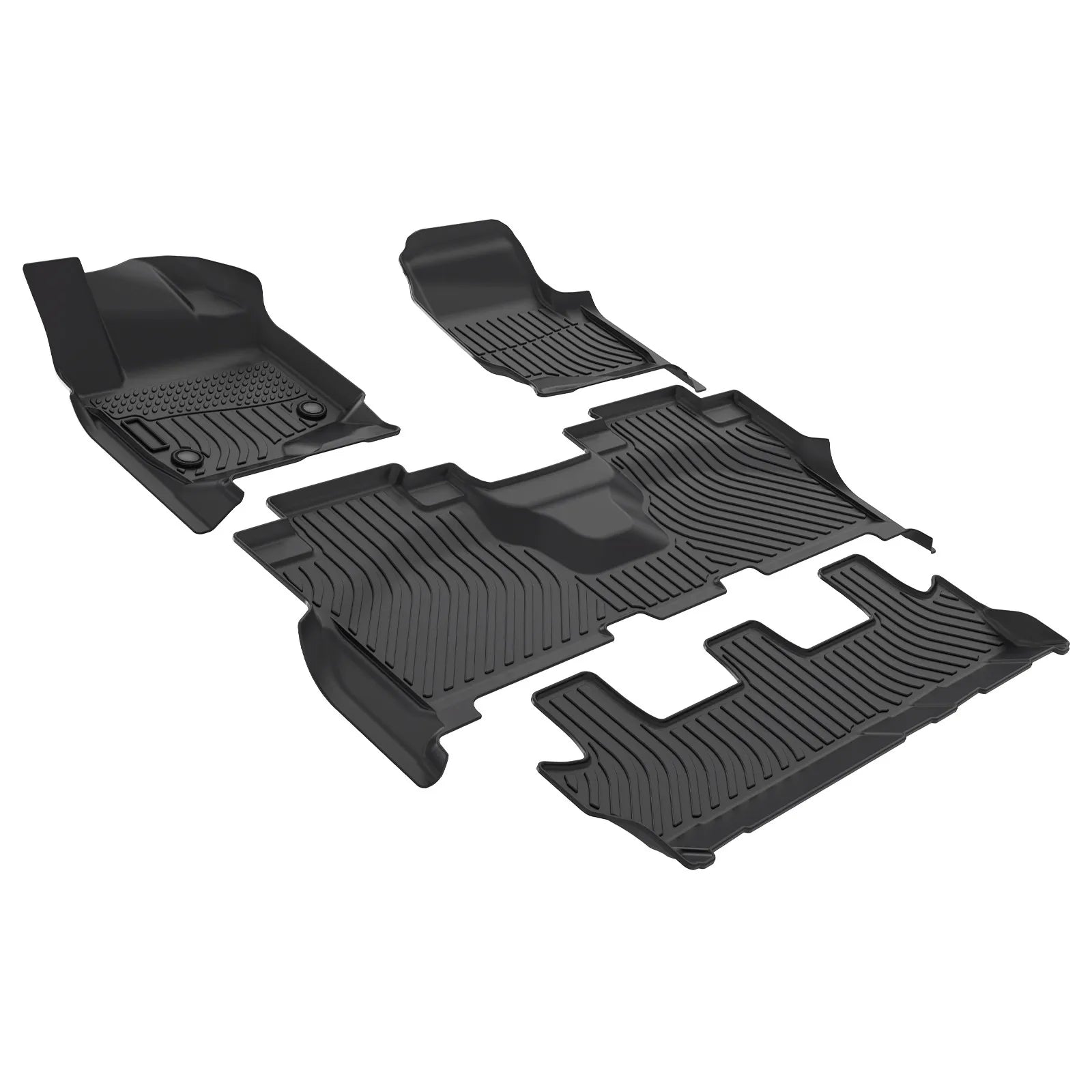 Custom TPE All-Weather Floor Mats for 2021-2024 Ford Expedition Max (Bench Seating)
