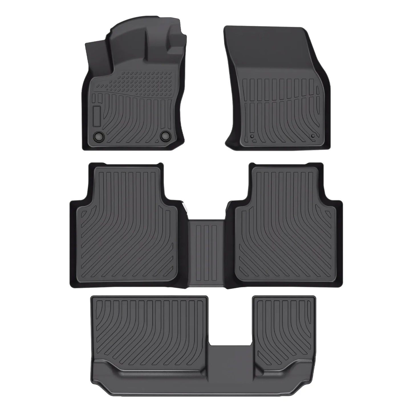 for 2018-2024 Volkswagen Tiguan 7 Seats TPE Car Floor Mats