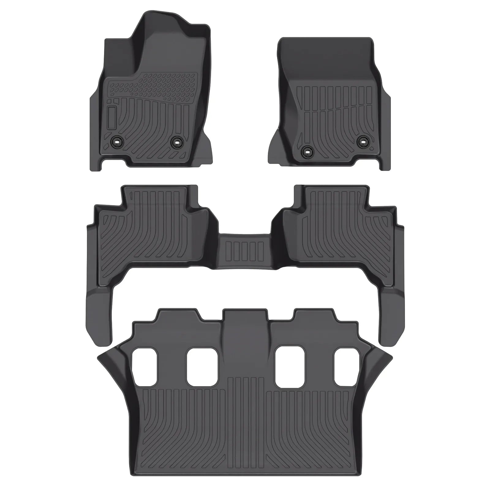 Custom TPE All-Weather Floor Mats for 2025 Toyota Land Cruiser LC250 Prado
