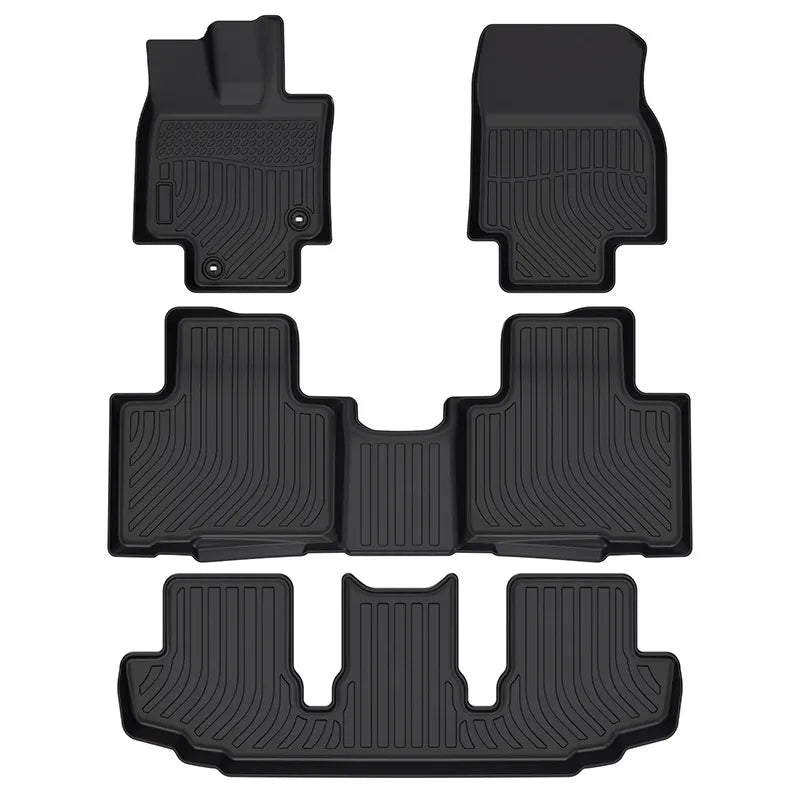 Custom TPE All-Weather Floor Mats for 2020-2024 Toyota Kluger & Highlander (Right-Hand Drive)