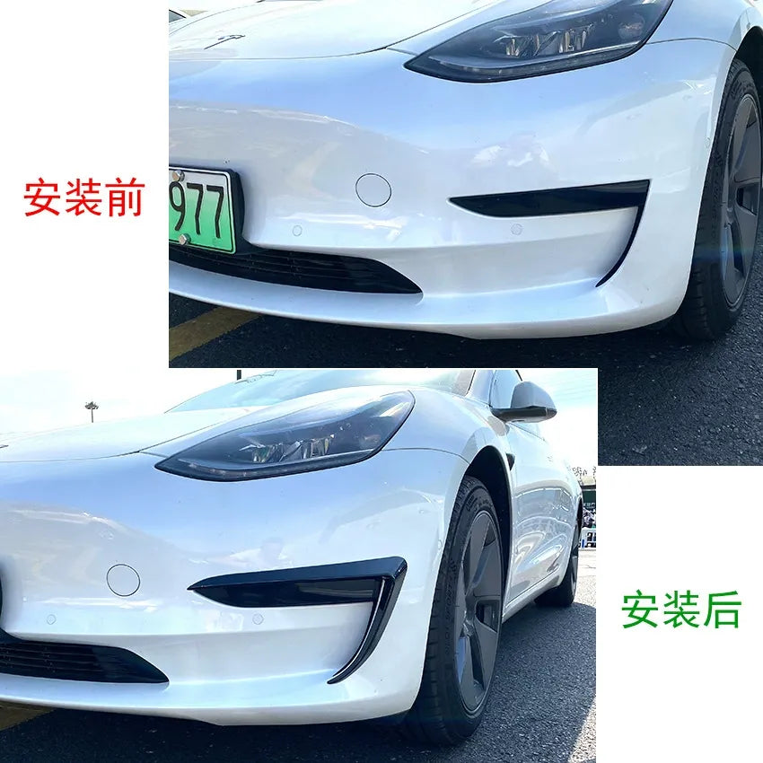 2017+ Tesla Model 3 Front Bumper Canard / Splitter Decal