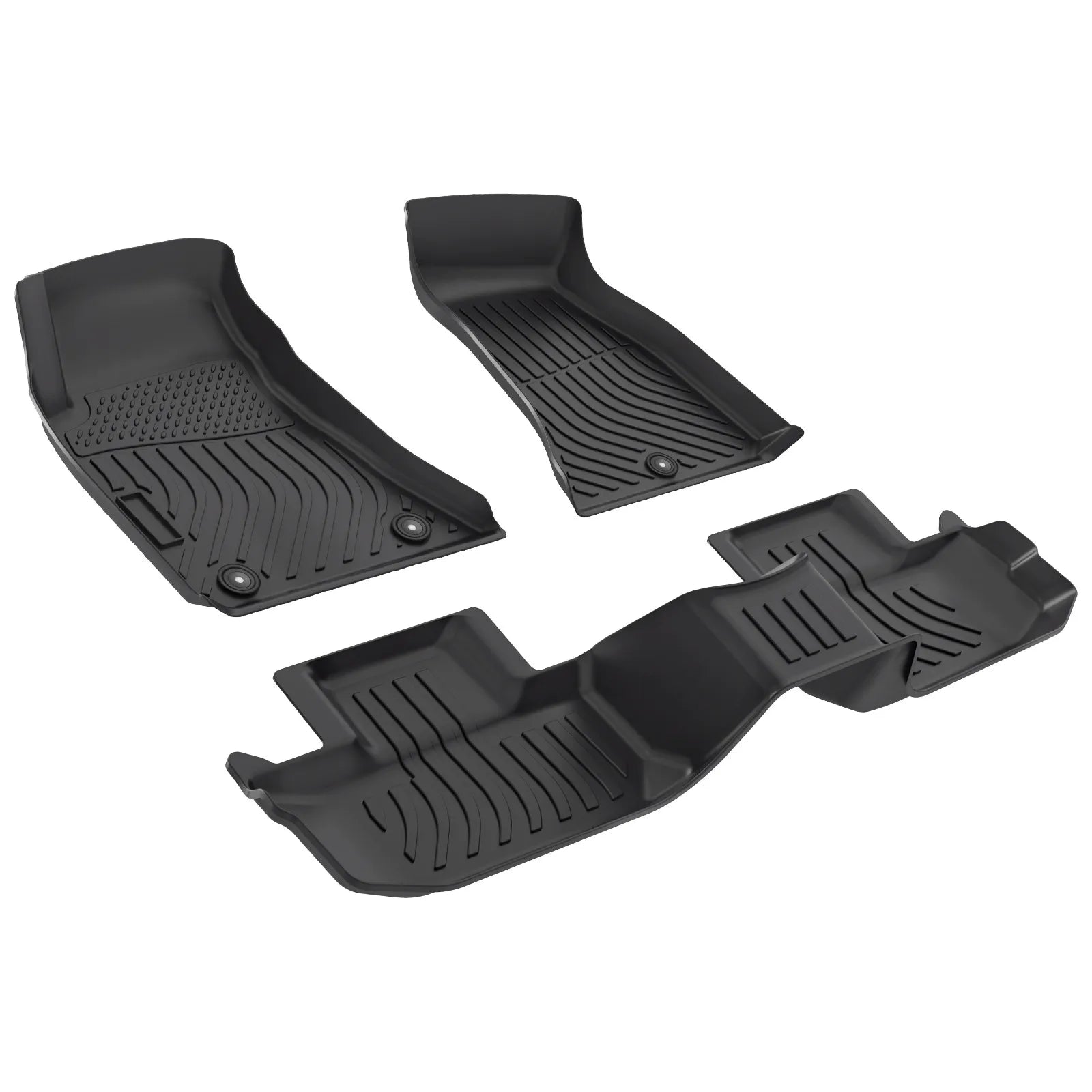 Custom TPE All-Weather Floor Mats for 2015-2023 Dodge Challenger RWD