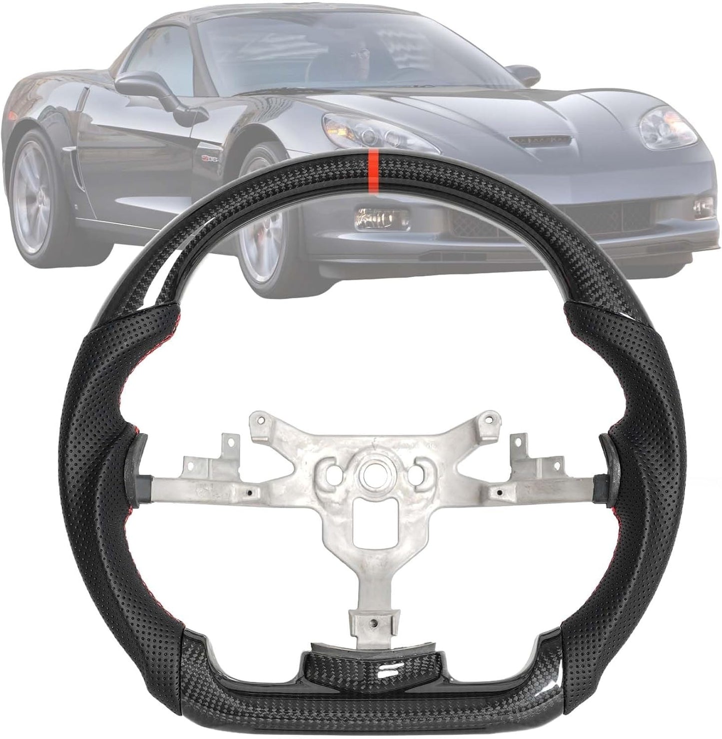 Steering Wheel for 2006-2011 Chevrolet Corvette C6 Base/Convertible/Z06/ZR1/Grand Sport