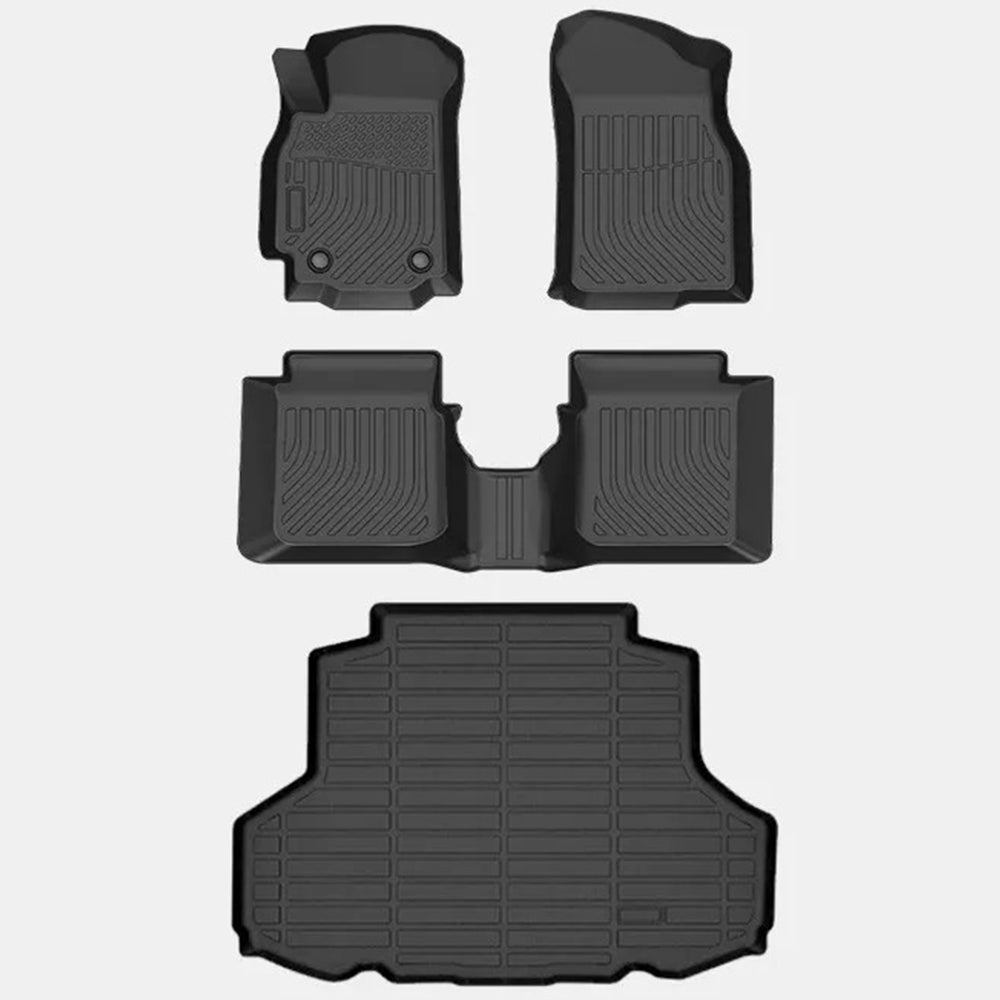 Custom TPE All-Weather Floor Mats for 2011-2016 Mitsubishi Lancer