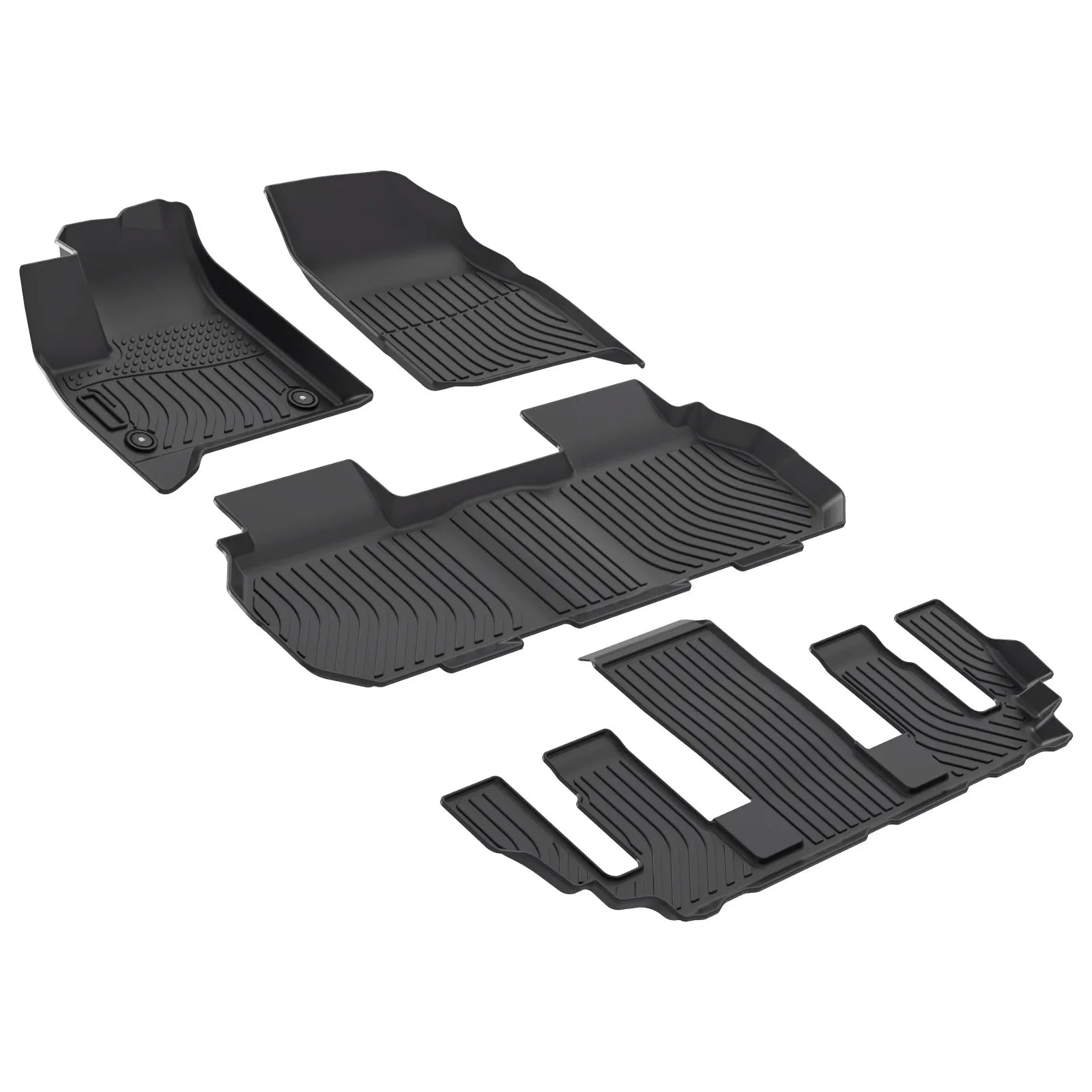 Custom TPE All-Weather Floor Mats for 2024-2025 GMC Acadia & Acadia Denali (Bucket Seats)