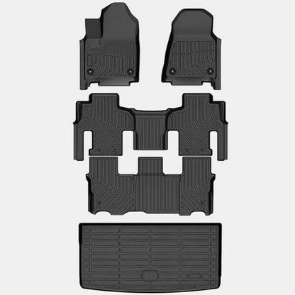 for 2022-2025 Jeep Wagoneer 8 Seater & 8 L Seater TPE Car Floor Mats