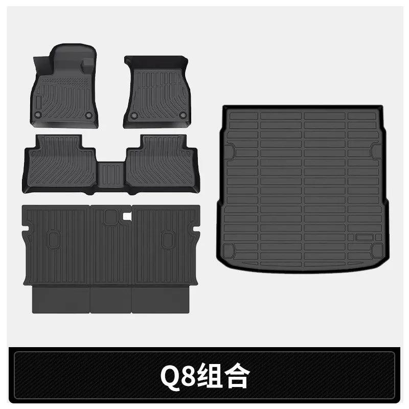 for 2024-2025 Audi Q8 / SQ8 & SQ8 Sportback e-tron TPE Car Floor Mats
