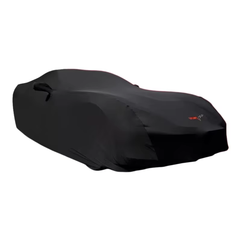Car Cover for Chevrolet Corvette C4 C5 C6 C7 C8,Soft Velvet Elastic Fabric,Outdoor UV & Weather Resistant Full Shield