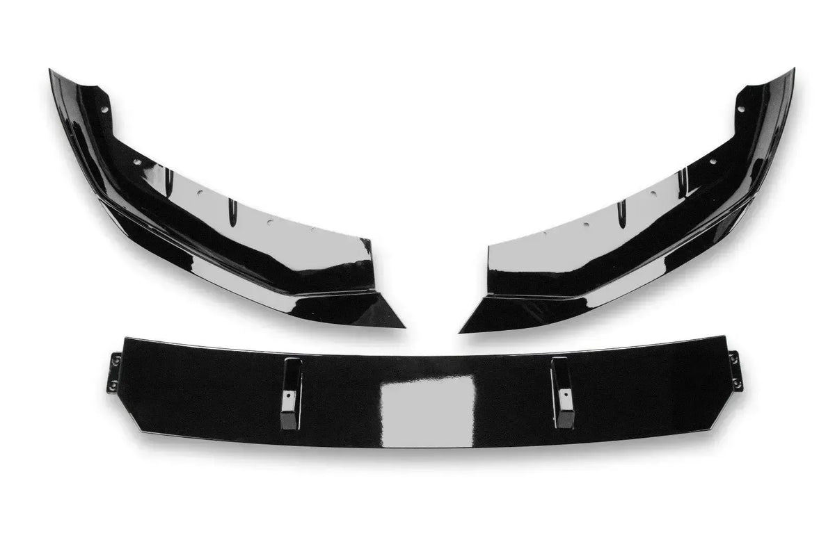 BMW G30 5 Series LCI FD Style Gloss Black ABS Front Lip, 3-Piece
