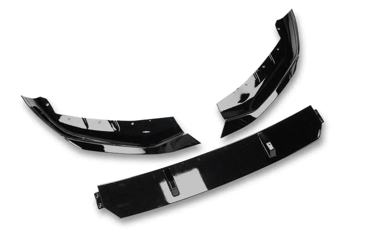 BMW G30 5 Series LCI FD Style Gloss Black ABS Front Lip, 3-Piece