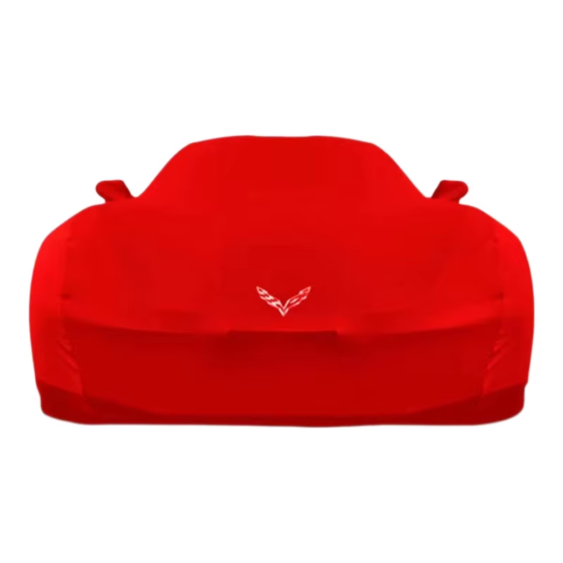 Car Cover for Chevrolet Corvette C4 C5 C6 C7 C8,Soft Velvet Elastic Fabric,Outdoor UV & Weather Resistant Full Shield