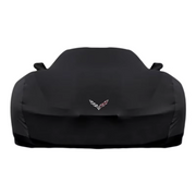 Car Cover for Chevrolet Corvette C4 C5 C6 C7 C8,Soft Velvet Elastic Fabric,Outdoor UV & Weather Resistant Full Shield