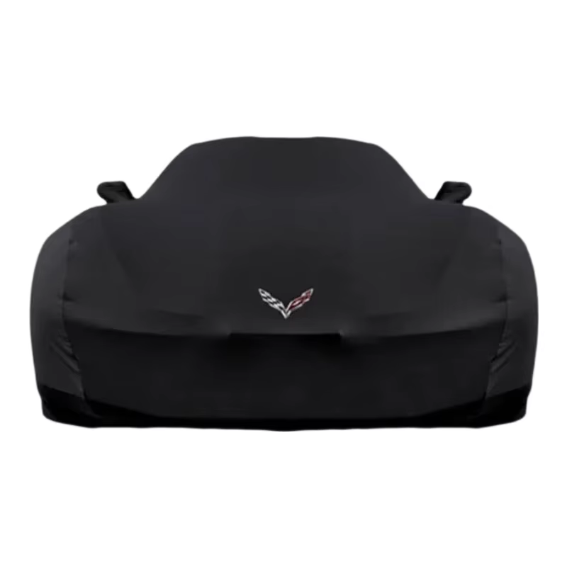 Car Cover for Chevrolet Corvette C4 C5 C6 C7 C8,Soft Velvet Elastic Fabric,Outdoor UV & Weather Resistant Full Shield