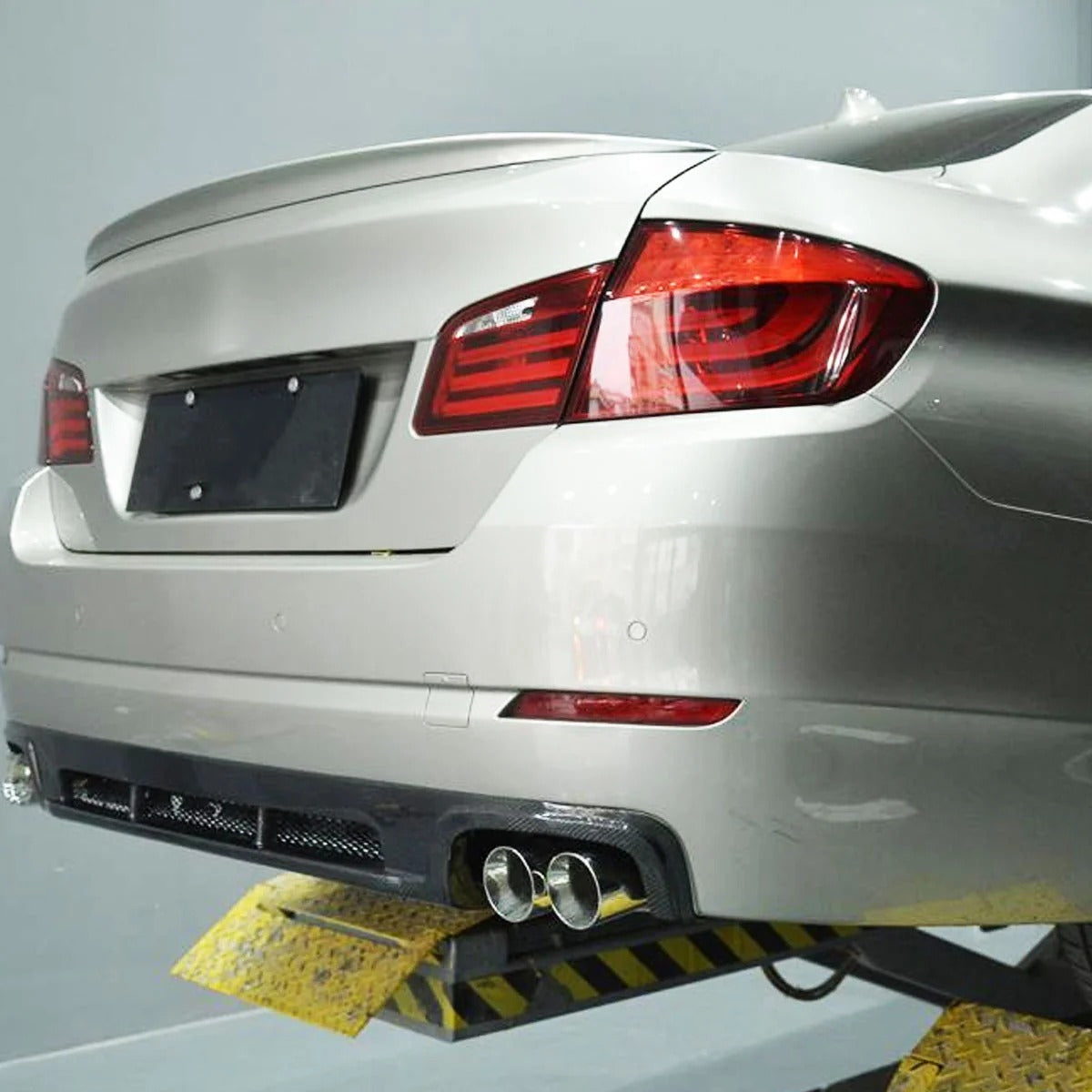 BMW 5 Series F10 Pre-LCI 2010-2013 Rear Bumper Diffuser Carbon Fiber, Not for M Sport/M5 Models