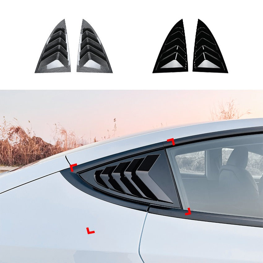 2024+ Tesla Model 3 Exterior Window Louver Decals