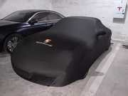 Car Cover for Porsche 718 911 Taycan Panamera Macan Cayenne,Soft Velvet Elastic Fabric,Outdoor UV & Weather Resistant Full Shield