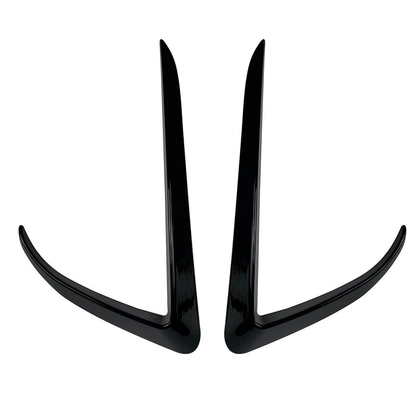 Front Bumper Canards & Fog Light Trim Decals for 2015–2020 Tesla Model X