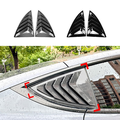 Exterior Modification: Rear Side Window Louver Decals for 2019+ Tesla Model Y