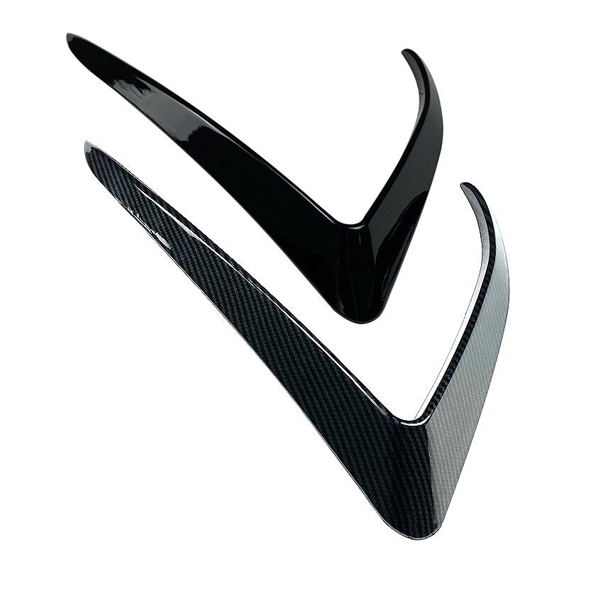 2015-2020 Tesla Model X Front Bumper Canards & Fog Light Trim Decals