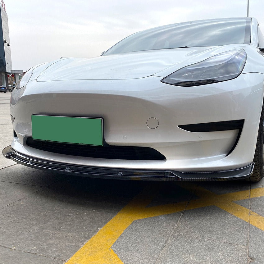 Tesla Model 3 Front Bumper Lip Spoiler / Splitter