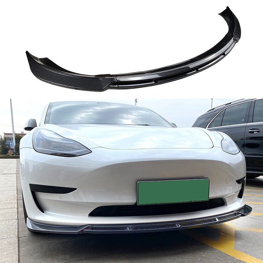 Tesla Model 3 Front Bumper Lip Spoiler / Splitter