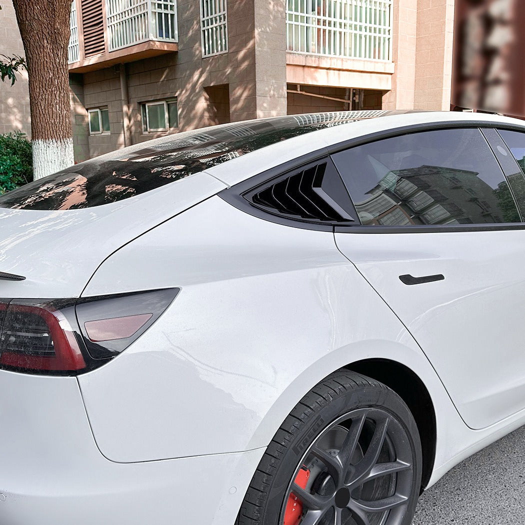 2017-2024 Tesla Model 3 Rear Window Louver Decals