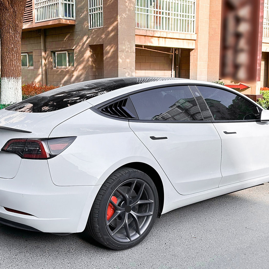 2017-2024 Tesla Model 3 Rear Window Louver Decals