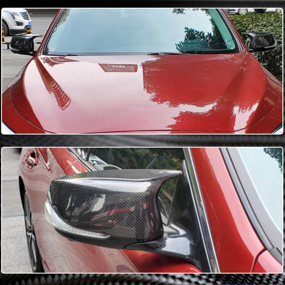 Infiniti Q50 Q60 Q70 QX30 QX50 Replacement Side Mirror Covers Carbon Fiber/ABS